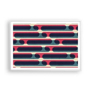 Póster en marco blanco - Profundidad y relieve - 100x70 cm