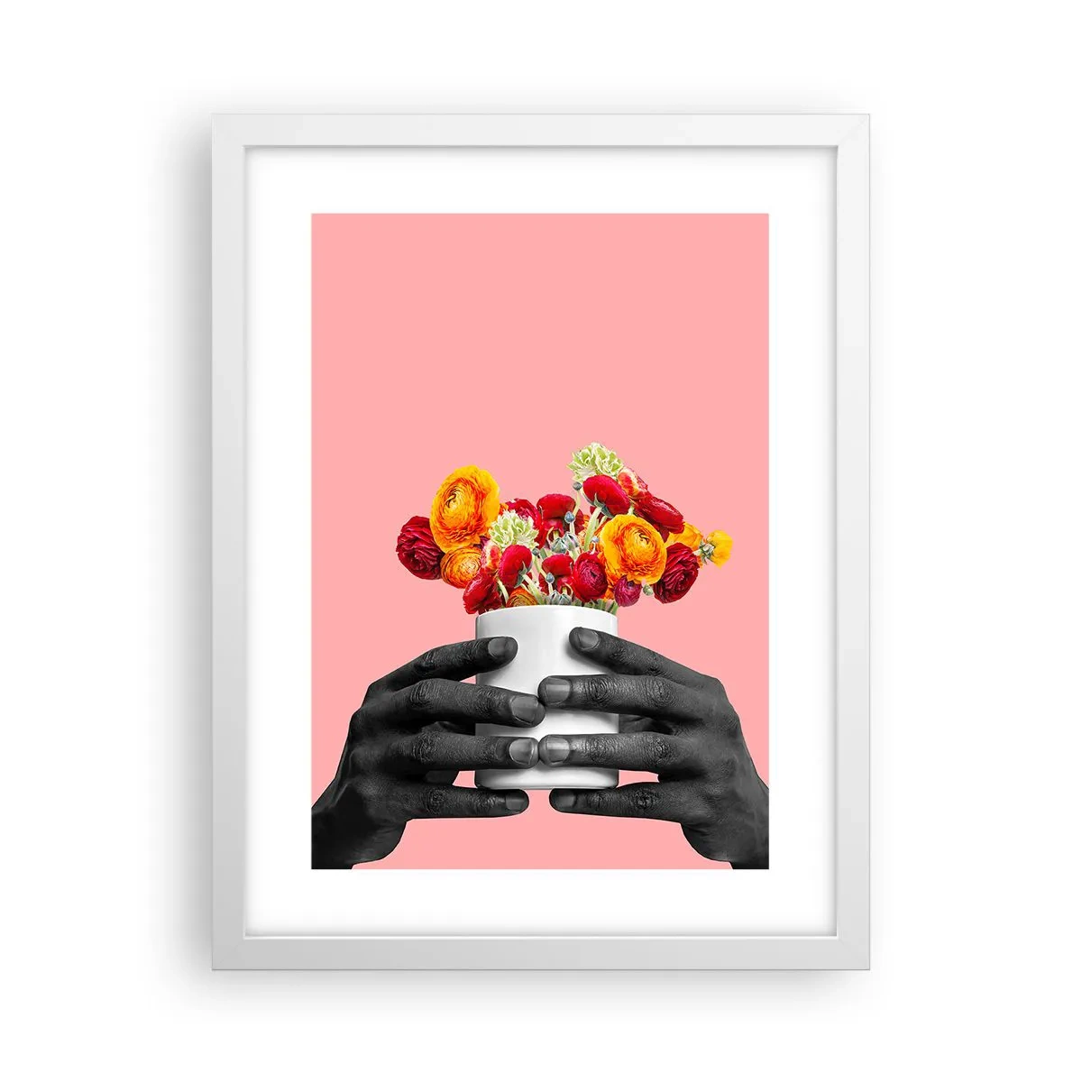 Póster en marco blanco - La apoteosis de la vida - 30x40 cm