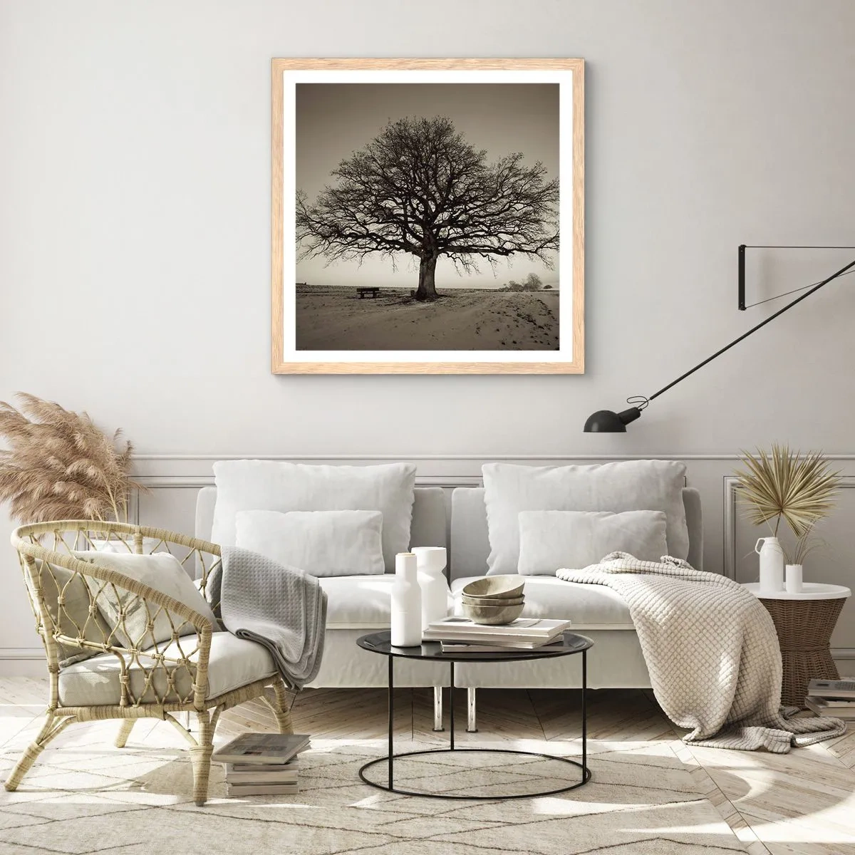 Póster en marco roble claro - De aquí a la eternidad - 60x60 cm