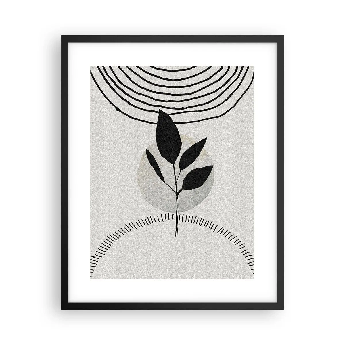 Póster en marco negro - Composición: los rituales de la naturaleza - 40x50 cm