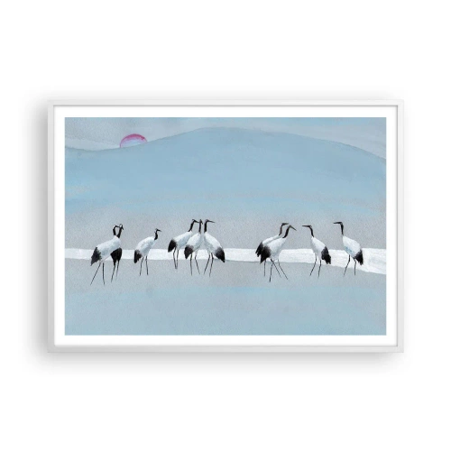 Póster en marco blanco - Después de un día caluroso - 100x70 cm