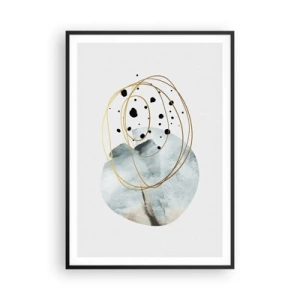 Póster en marco negro - El concepto del espacio - 70x100 cm