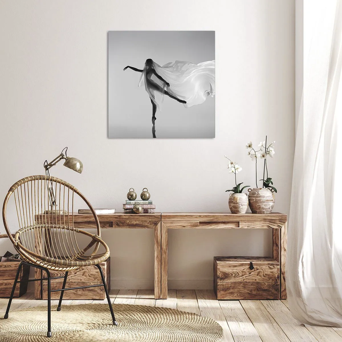 Cuadro sobre lienzo - Impresión de Imagen - Ligereza y gracia - 30x30 cm