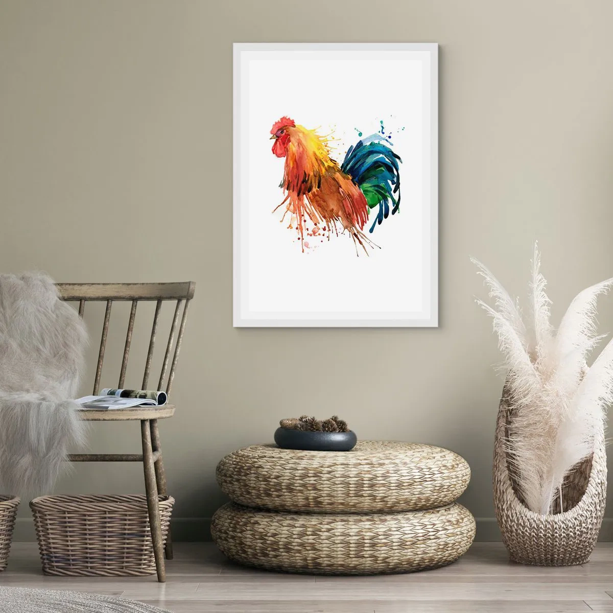 Póster en marco blanco - Un manto real, un orgullo real - 40x50 cm