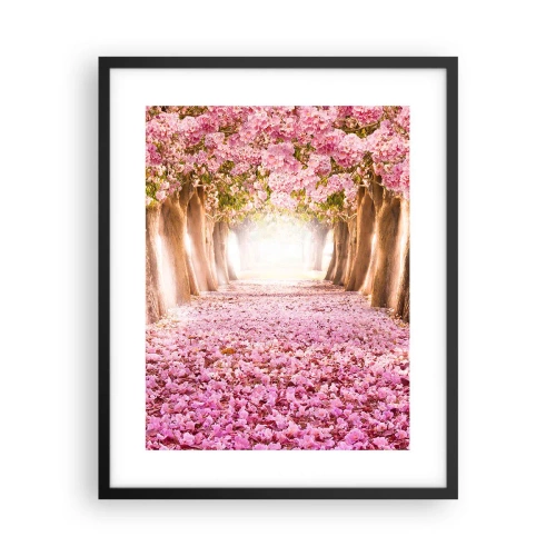 Póster en marco negro - El camino al paraíso - 40x50 cm