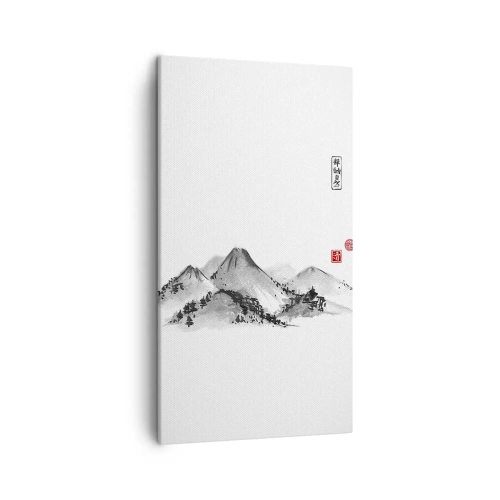 Cuadro sobre lienzo - Impresión de Imagen - Más allá de lo lejano - 45x80 cm