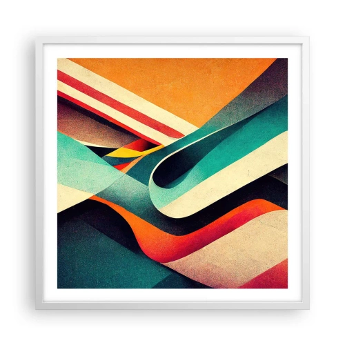 Póster en marco blanco - Composición intensa - 60x60 cm