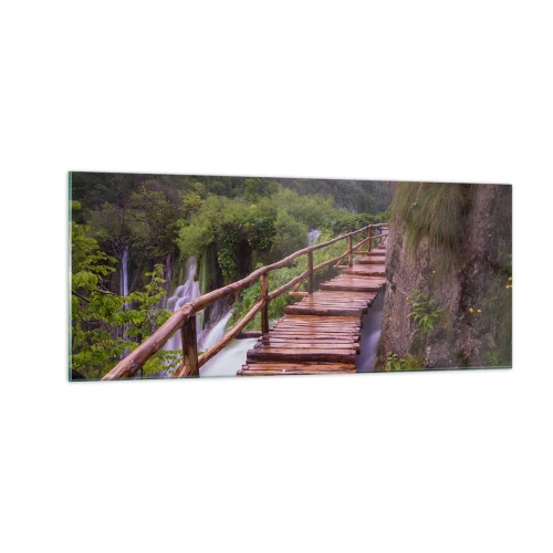 Cuadro sobre vidrio - Impresiones sobre Vidrio - Una belleza inimaginable - 100x40 cm