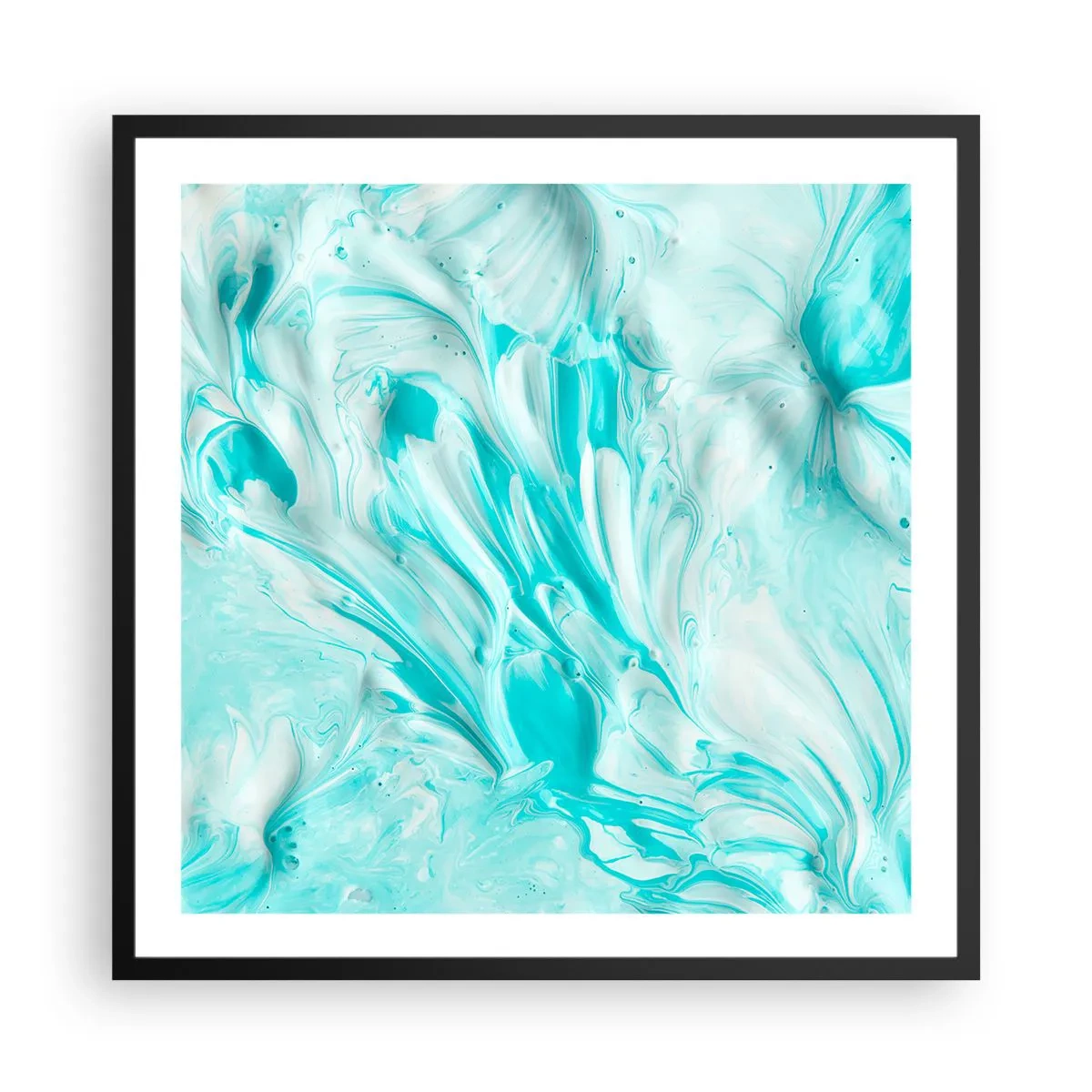 Póster en marco negro - Juntos para siempre - 60x60 cm