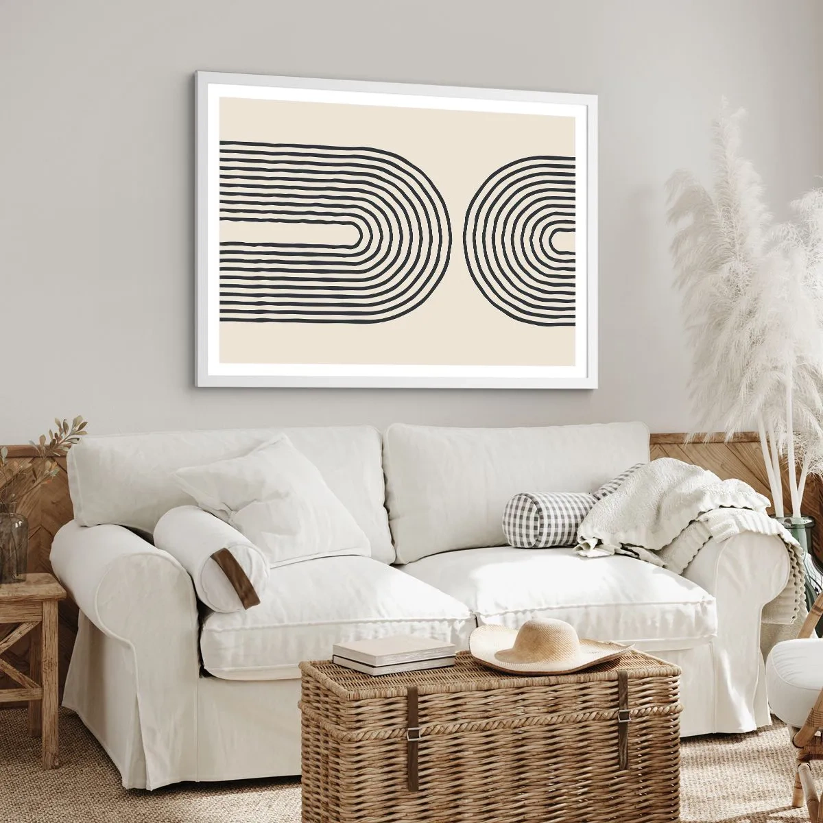 Póster en marco blanco - Próximamente... - 70x50 cm