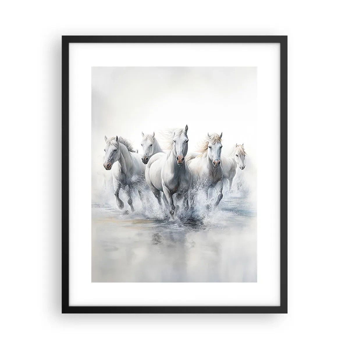 Póster en marco negro - Magia blanca - 40x50 cm