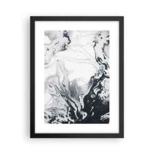 Póster en marco negro - Dentro de la Tierra - 30x40 cm
