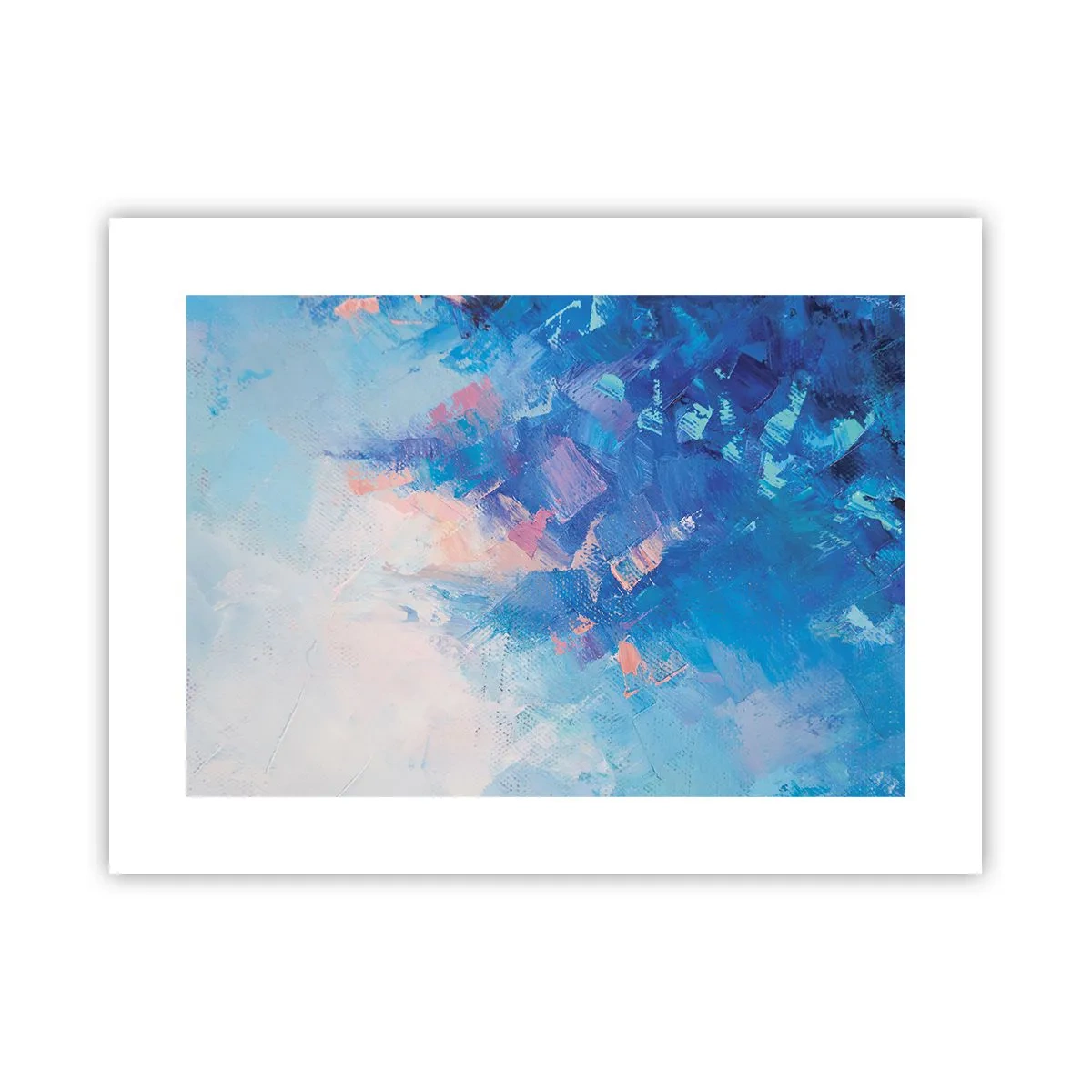 Póster - Abstracción invernal - 40x30 cm