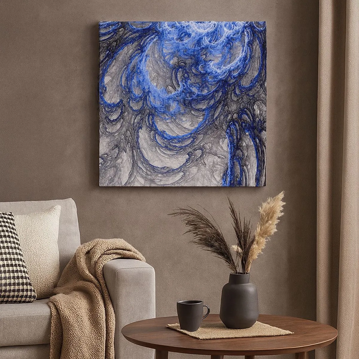 Cuadro sobre lienzo - Impresión de Imagen - El nacimiento de una ola - 30x30 cm