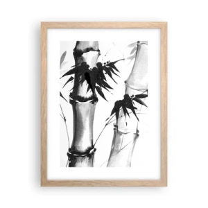 Póster en marco roble claro - Primer plano de Oriente - 30x40 cm