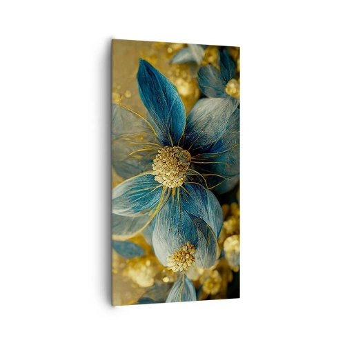 Cuadro sobre lienzo - Impresión de Imagen - Flor de oro - 65x120 cm