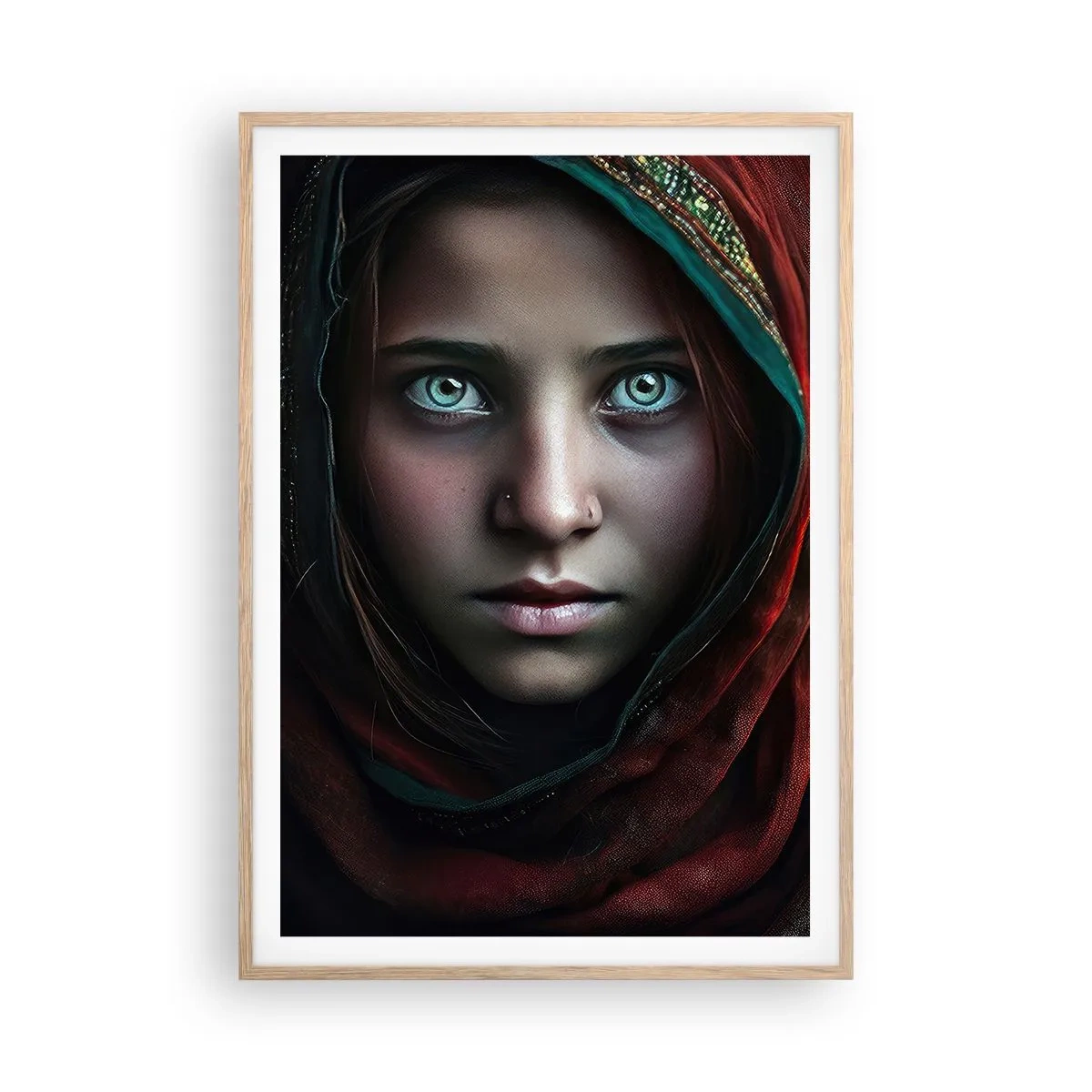 Póster en marco roble claro - Princesa del Este - 70x100 cm