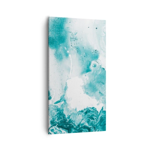 Cuadro sobre lienzo - Impresión de Imagen - Remansos de azul - 55x100 cm