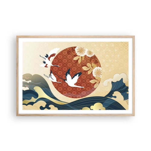 Póster en marco roble claro - Un cuento de hadas japonés - 91x61 cm