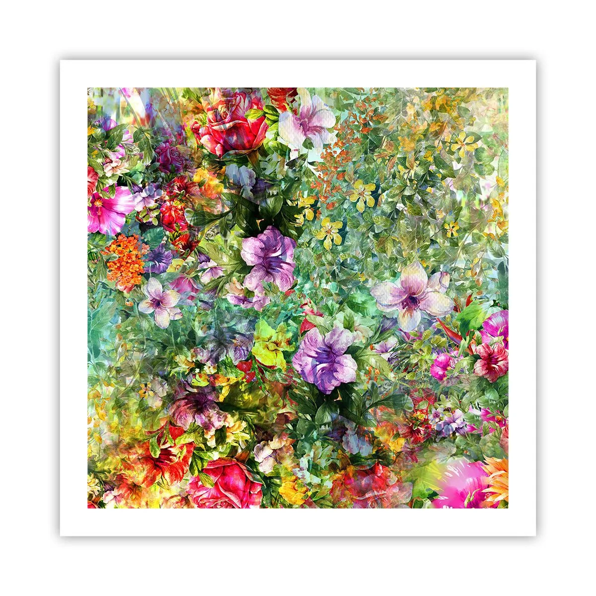 Póster - En flores a la perdición - 60x60 cm