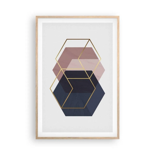 Póster en marco roble claro - El poder de la sencillez - 61x91 cm