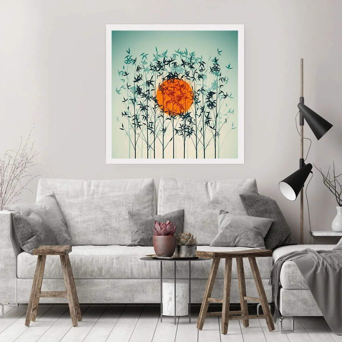 Póster - El sol de Japón - 50x50 cm