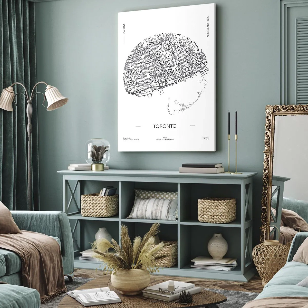 Cuadro sobre lienzo - Impresión de Imagen - Anatomía de Toronto - 65x120 cm