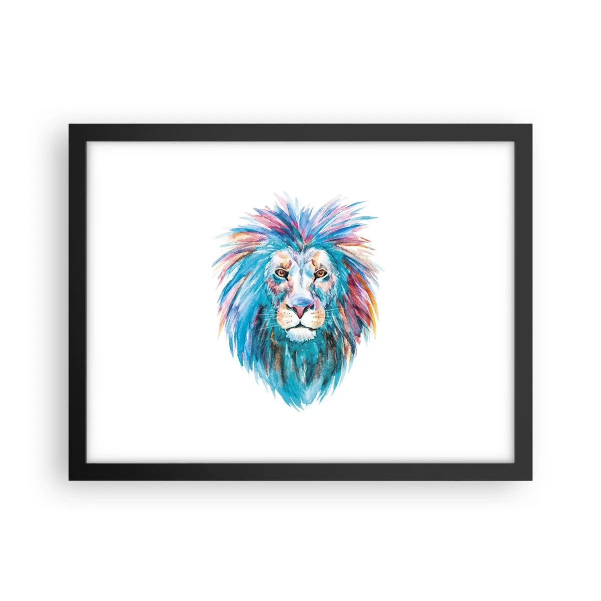 Póster en marco negro - Aura electrizante - 40x30 cm