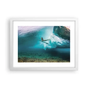 Póster en marco blanco - Mundo submarino - 40x30 cm