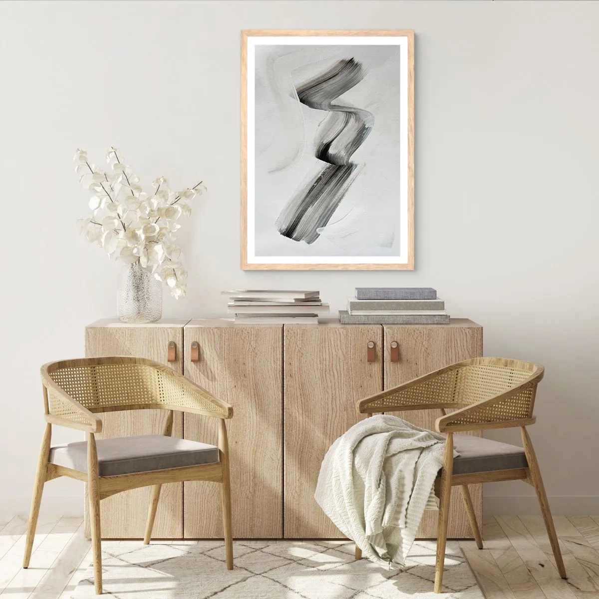 Póster en marco roble claro - Solo por diversión - 70x100 cm