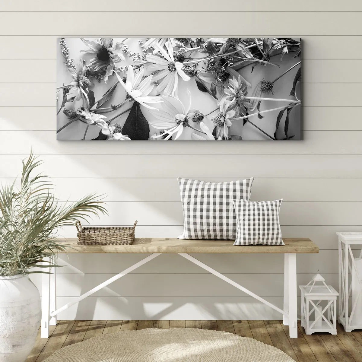 Cuadro sobre lienzo - Impresión de Imagen - Un no ramo de flores - 100x40 cm