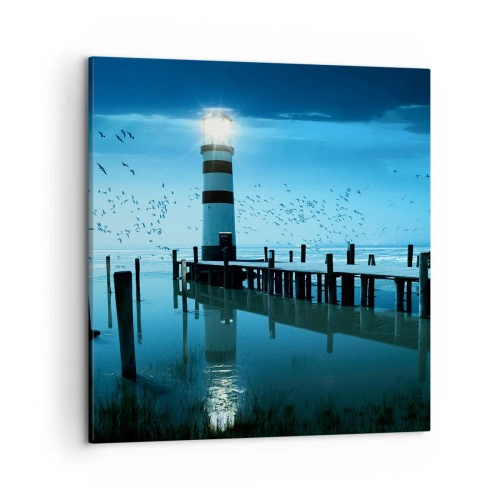 Cuadro sobre lienzo - Impresión de Imagen - Sin miedo a la oscuridad - 50x50 cm