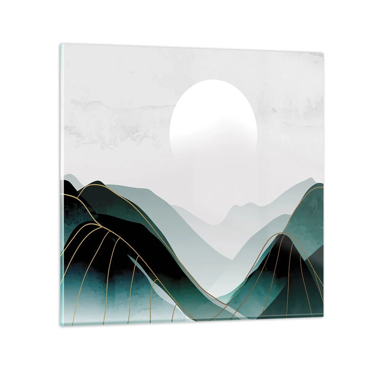 Cuadro sobre vidrio - Impresiones sobre Vidrio - Con toda la majestuosidad - 70x70 cm