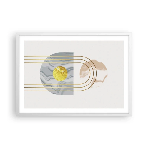 Póster en marco blanco - Brillo y resplandor - 70x50 cm