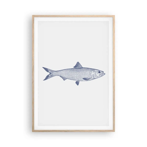 Póster en marco roble claro - Saludos desde los mares del norte - 70x100 cm