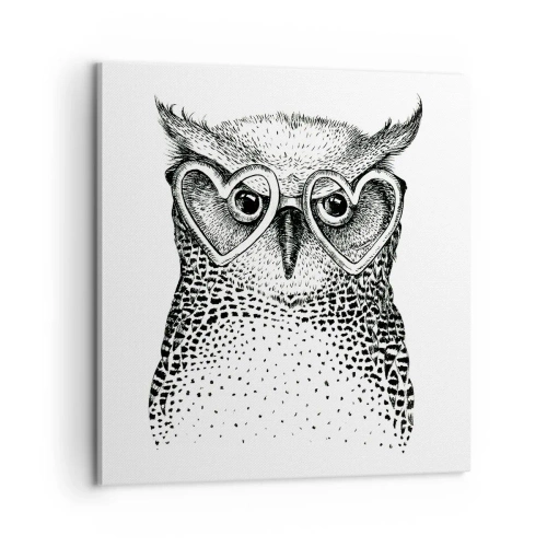 Cuadro sobre lienzo - Impresión de Imagen - Con sabiduría y amor - 60x60 cm