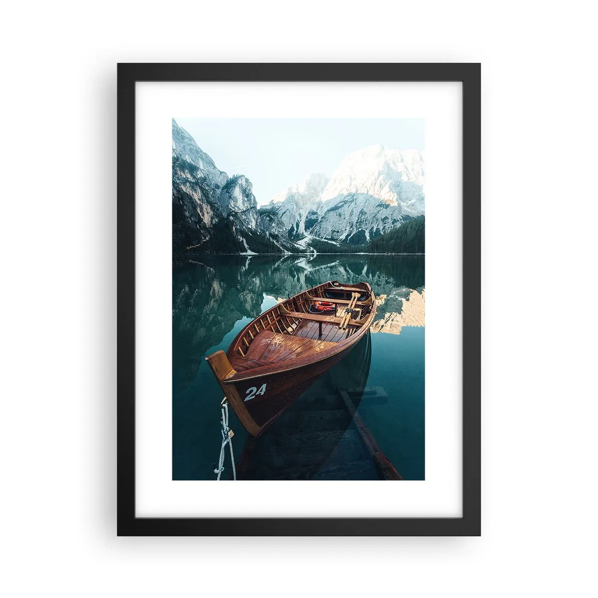 Póster en marco negro - Como pintado en cristal - 30x40 cm