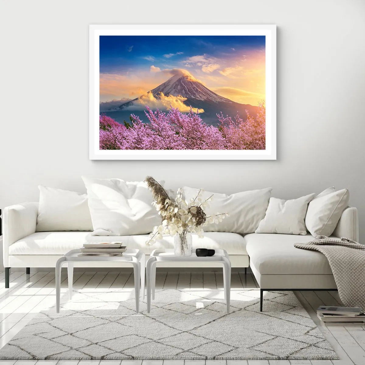 Póster en marco blanco - La santidad japonesa - 70x50 cm