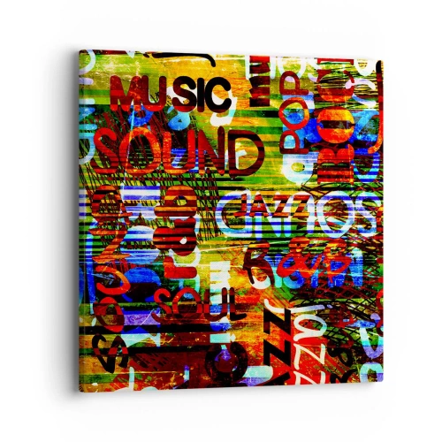 Cuadro sobre lienzo - Impresión de Imagen - Todos los tonos del sonido - 40x40 cm