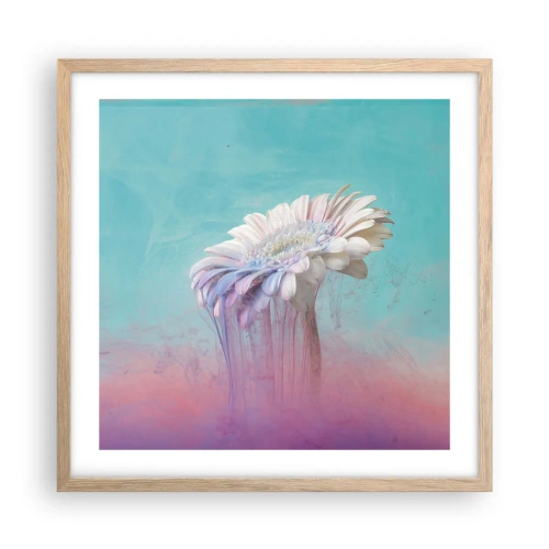 Póster en marco roble claro - El inframundo de las flores - 50x50 cm