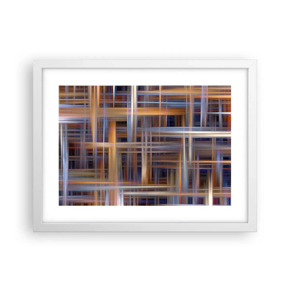 Póster en marco blanco - Tejido de luz - 40x30 cm