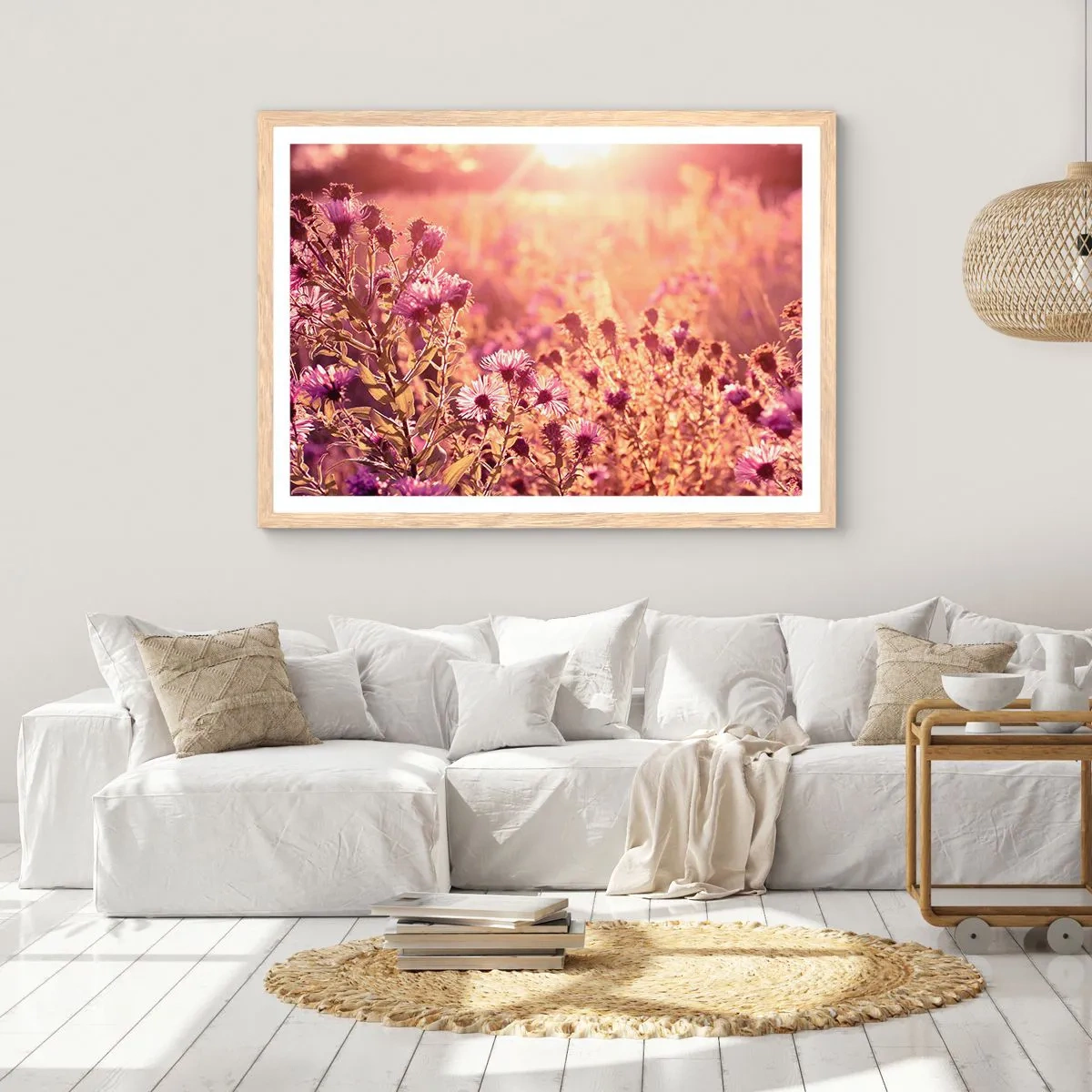Póster en marco roble claro - Antes de que se acabe el verano - 100x70 cm