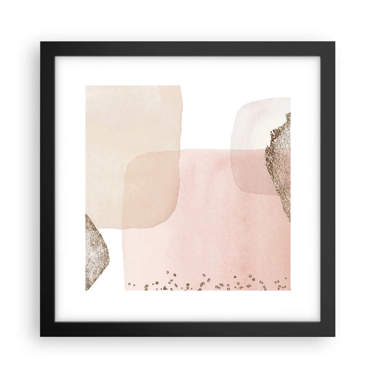 Póster en marco negro - Una mirada a través del color - 30x30 cm