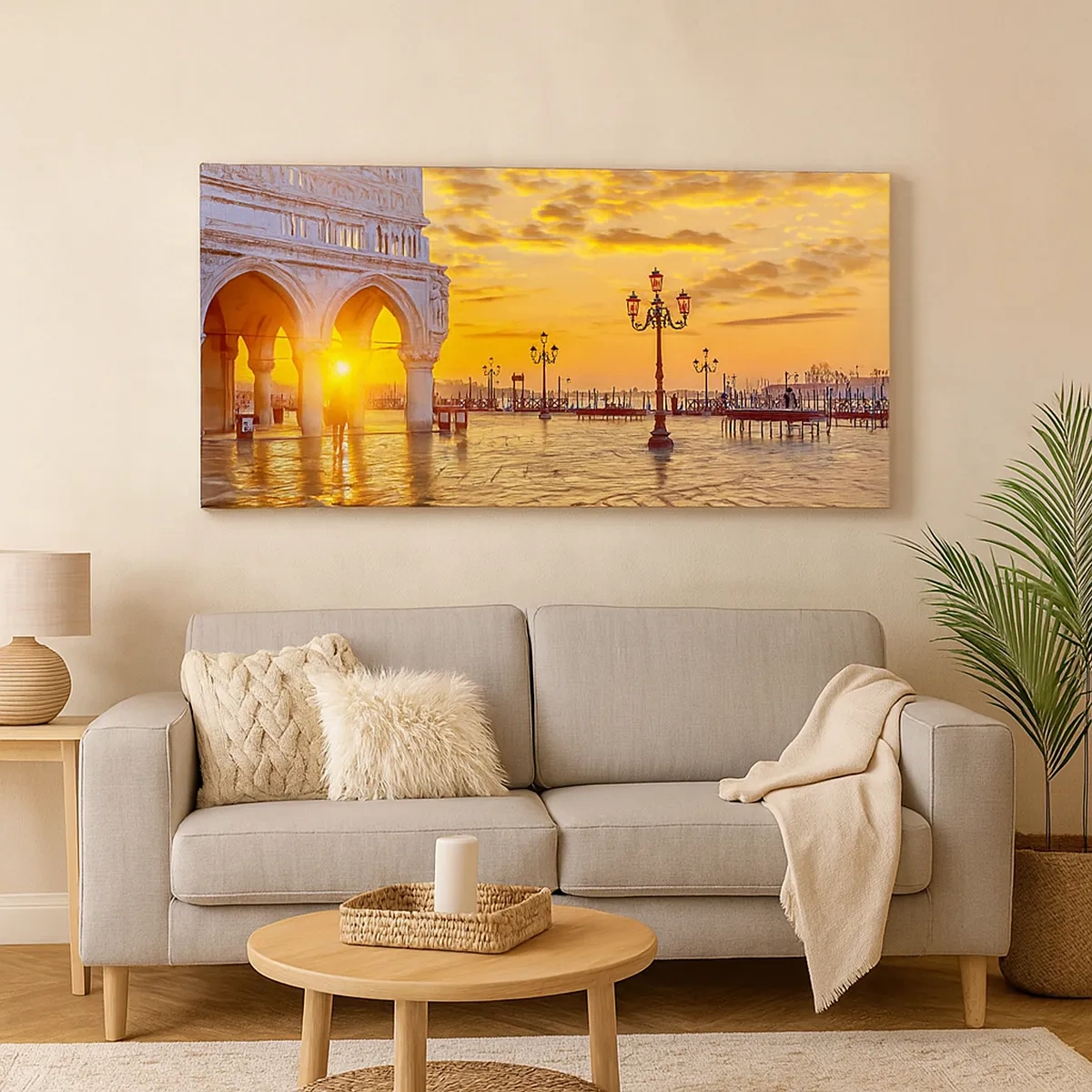 Cuadro sobre lienzo - Impresión de Imagen - ¿Dónde están todos? - 30x30 cm