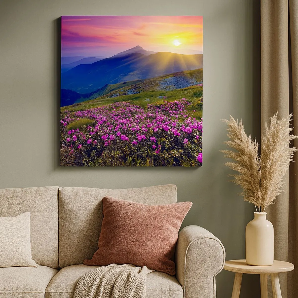 Cuadro sobre lienzo - Impresión de Imagen - ... Y el aroma a hierbas está por todas partes - 30x30 cm