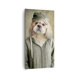 Cuadro sobre lienzo - Impresión de Imagen - Prefiero tomármelo con calma - 65x120 cm