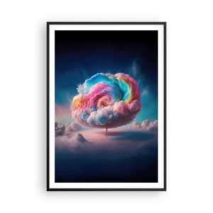 Póster en marco negro - El sueño de un parque de atracciones - 70x100 cm