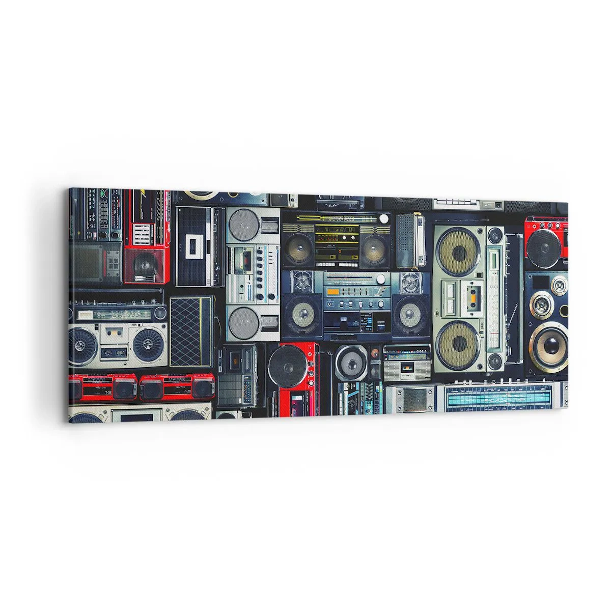 Cuadro sobre lienzo - Impresión de Imagen - Nostalgia de los 80. - 100x40 cm