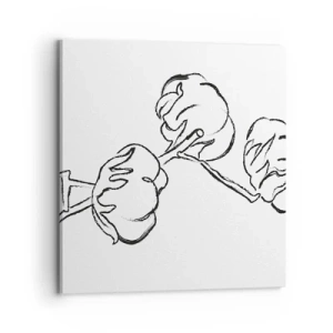 Cuadro sobre lienzo - Impresión de Imagen - Plumón de algodón - 70x70 cm