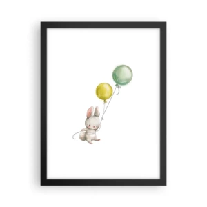 Póster en marco negro - ¡Yo también volaré! - 30x40 cm